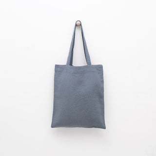 Linen Tales Blue Fog Linen Tote Bag - Linen Tales B2B 