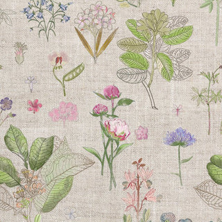 Linen Tales Botany on Light Natural Linen Garcon Apron - Linen Tales B2B 