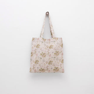 Linen Tales Botany on Light Natural Linen Tote Bag - Linen Tales B2B 
