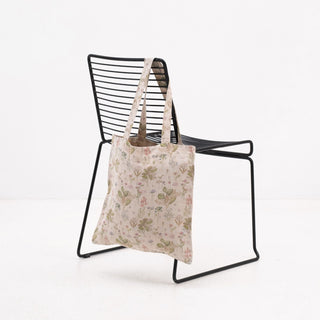 Linen Tales Botany on Light Natural Linen Tote Bag - Linen Tales B2B 3