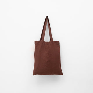 Linen Tales Chocolate Linen Tote Bag - Linen Tales B2B 