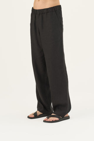 Linen Tales Closet Black Linen Sensus Trousers - Linen Tales B2B 4