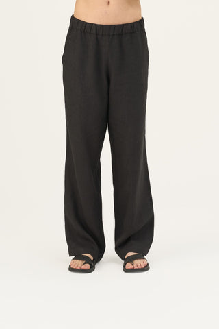 Linen Tales Closet Black Linen Sensus Trousers - Linen Tales B2B 3