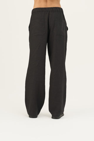 Linen Tales Closet Black Linen Sensus Trousers - Linen Tales B2B 6
