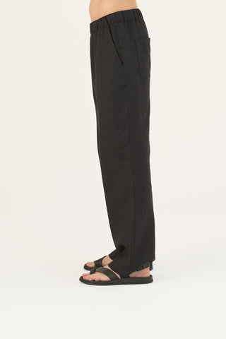 Linen Tales Closet Black Linen Sensus Trousers - Linen Tales B2B 5