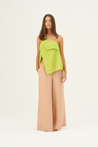 Linen Tales Closet Maple Sugar Linen Zayn Trousers - Linen Tales B2B 