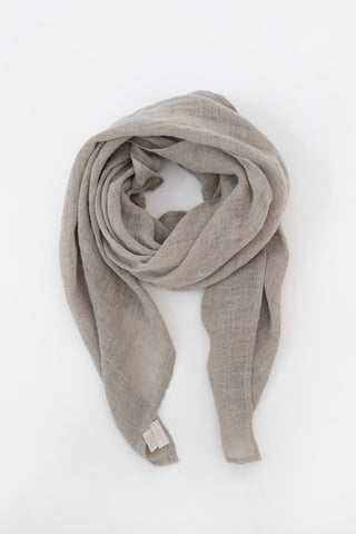 Linen Tales Closet Natural Linen Lupine Scarf - Linen Tales B2B 