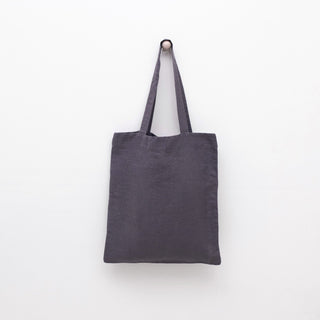 Linen Tales Dark Grey Linen Tote Bag - Linen Tales B2B 