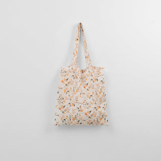 Linen Tales Fall Watercolor Linen Tote Bag - Linen Tales B2B 