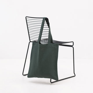 Linen Tales Forest Green Linen Tote Bag - Linen Tales B2B 