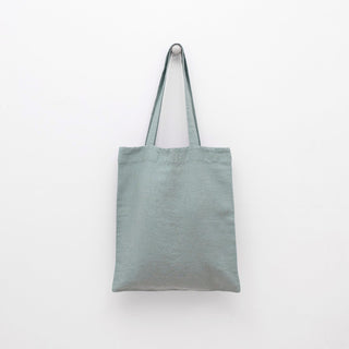 Linen Tales Green Milieu Linen Tote Bag - Linen Tales B2B 