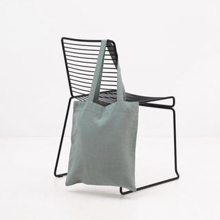 Linen Tales Green Milieu Linen Tote Bag - Linen Tales B2B 