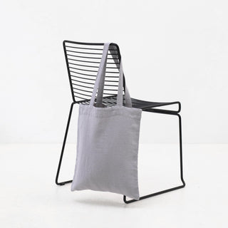 Linen Tales Light Grey Linen Tote Bag - Linen Tales B2B 