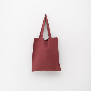 Linen Tales Marsala Linen Tote Bag - Linen Tales B2B 