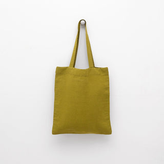 Linen Tales Moss Green Linen Tote Bag - Linen Tales B2B 1