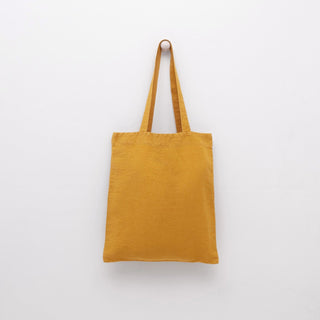 Linen Tales Mustard Linen Tote Bag - Linen Tales B2B 3