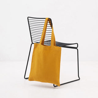 Linen Tales Mustard Linen Tote Bag - Linen Tales B2B 4