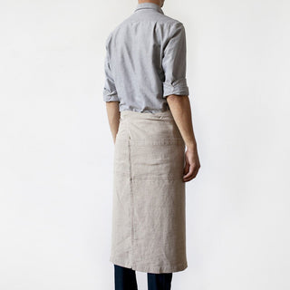 Linen Tales Natural Linen Garcon Apron - Linen Tales B2B 3