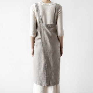 Linen Tales Natural Linen Pinafore Apron - Linen Tales B2B 