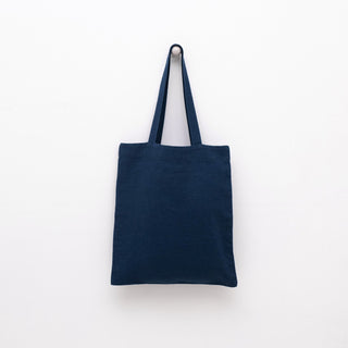 Linen Tales Navy Linen Tote Bag - Linen Tales B2B 