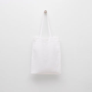 Linen Tales Off - White Linen Tote Bag - Linen Tales B2B 
