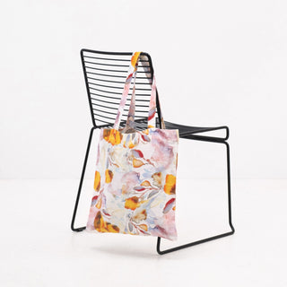 Linen Tales Orange Flow Linen Tote Bag - Linen Tales B2B 