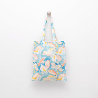 Linen Tales Pastel Iris Linen Tote Bag - Linen Tales B2B 