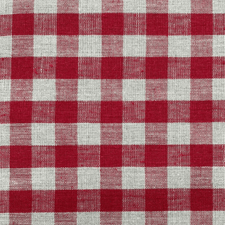 Linen Tales Red Gingham Linen Garcon Apron - Linen Tales B2B 