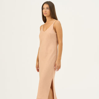 Maple Sugar Linen Chamomile Dress - Linen Tales B2B 