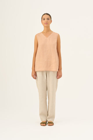 Maple Sugar Linen Daffodil Top - Linen Tales B2B 