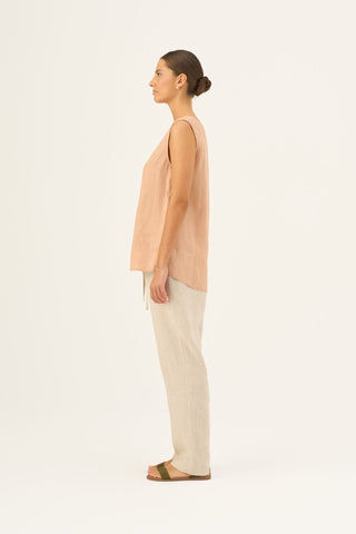 Maple Sugar Linen Daffodil Top - Linen Tales B2B 3