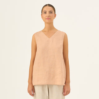 Maple Sugar Linen Daffodil Top - Linen Tales B2B 