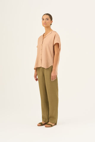 Maple Sugar Linen Melody Shirt - Linen Tales B2B 3
