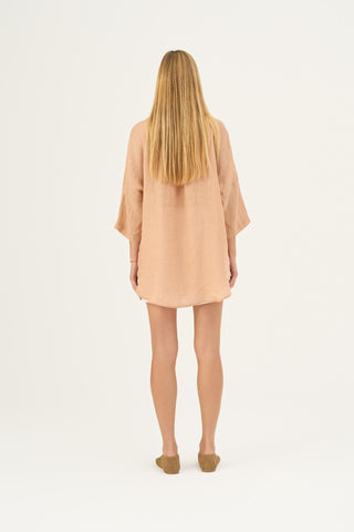 Maple Sugar Linen Oregano Shirt - Linen Tales B2B 4