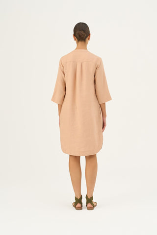 Maple Sugar Linen Prelude Dress - Linen Tales B2B 5