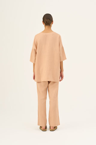 Maple Sugar Linen Primrose Loungewear Set - Linen Tales USA 7