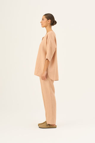 Maple Sugar Linen Primrose Loungewear Set - Linen Tales USA 6