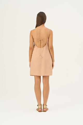 Maple Sugar Linen Stella Dress - Linen Tales B2B 4