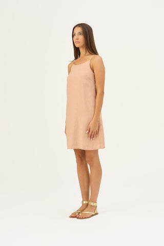 Maple Sugar Linen Stella Dress - Linen Tales B2B 