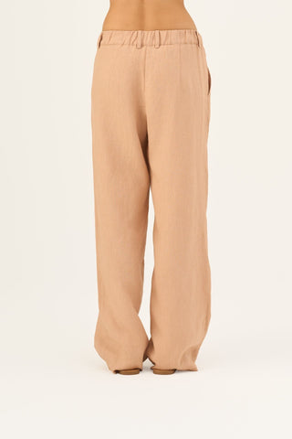 Maple Sugar Linen Willow Trousers - Linen Tales Global 7