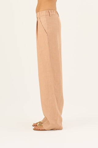 Maple Sugar Linen Willow Trousers - Linen Tales Global 6