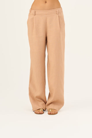 Maple Sugar Linen Willow Trousers - Linen Tales Global 2