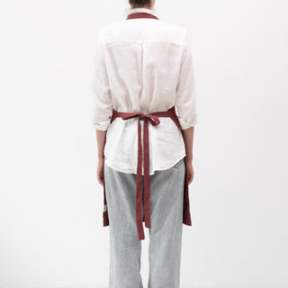 Marsala Linen Daily Apron - Linen Tales B2B 3