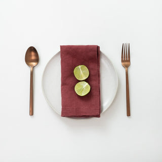 Marsala Linen Napkins Set of 2 - Linen Tales 2