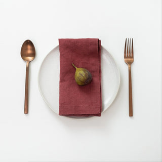 Marsala Linen Napkins Set of 2 - Linen Tales 3