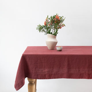 Marsala Linen Tablecloth - Linen Tales B2B 