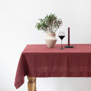 Marsala Linen Tablecloth - Linen Tales B2B 