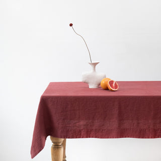 Marsala Linen Tablecloth - Linen Tales B2B 3