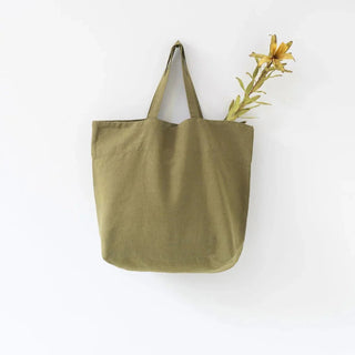 Martini Olive Linen Big Bag - Linen Tales B2B 