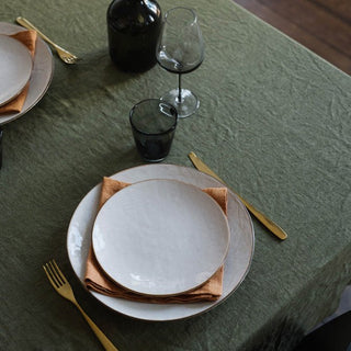 Martini Olive Linen Tablecloth - Linen Tales B2B 3